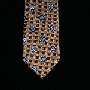 Jos. A. Bank Brown and Blue Patterned Tie